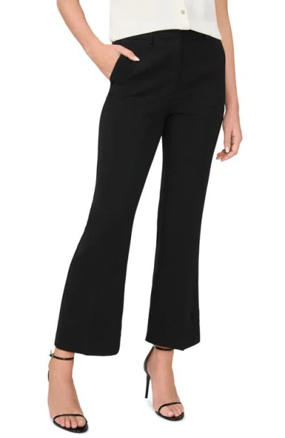 Halogenr Halogen(r) Tailored High Waist Ankle Flare Leg Pants In Rich Black