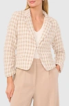 HALOGENR HALOGEN(R) TEXTURED CHECK JACKET