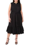 Halogenr Halogen(r) Tie Front Cotton Midi Sundress