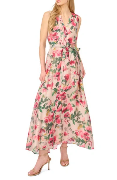 Halogenr Halogen(r) Tie Waist Maxi Dress In Pink Tint
