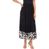 Halogenr Halogen(r) Tiered Smocked Midi Skirt In Black