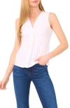 Halogenr Halogen(r) Twist Front Sleeveless Cotton Knit Top