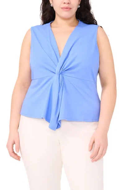 Halogenr Halogen(r) Twist Front Sleeveless Cotton Knit Top