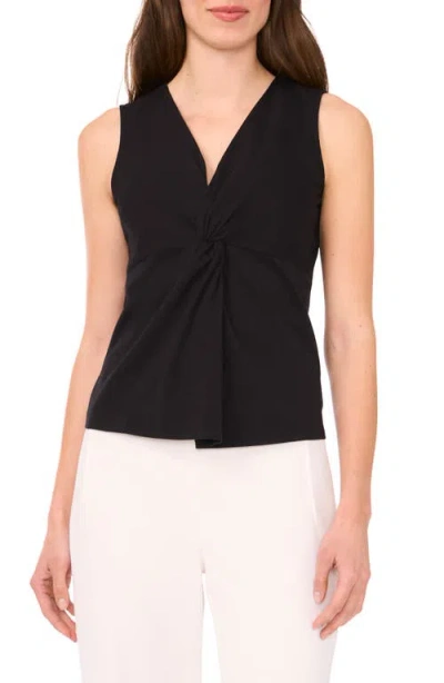 Halogenr Halogen(r) Twist Front Sleeveless Cotton Knit Top