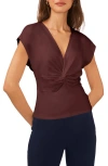 Halogenr Halogen(r) Twist Knit Top In Spiced Apple Beige