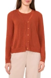 Halogenr Halogen(r) V-neck Cardigan In Baked Clay