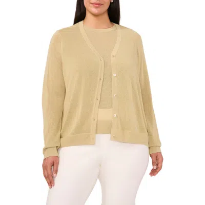 Halogenr Halogen(r) V-neck Cardigan In Soft Sage