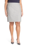 Halogenr Halogen(r) 'volga' Stretch Suit Skirt In Grey Volga Pattern
