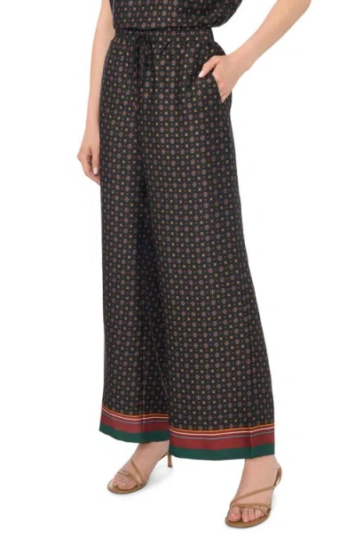 Halogenr Halogen(r) Wide Leg Drawstring Lounge Pants In Black