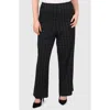 Halogenr Halogen(r) Windowpane Ponte Straight Leg Pants In Rich Black