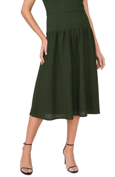 Halogenr Halogen(r) Woven Midi Skirt In Midnight Sage