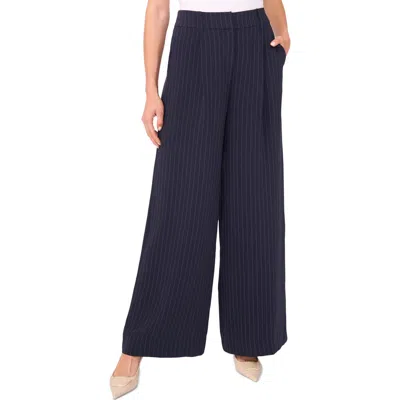 Halogenr Halogen(r) Zip Front Pinstripe Wide Leg Pants