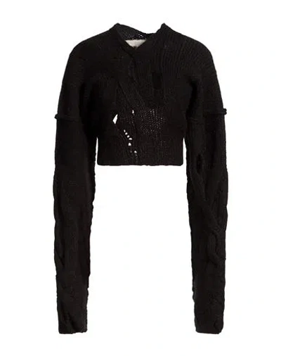 Halos Woman Sweater Black Size Xs/s Alpaca Wool, Polyamide, Wool