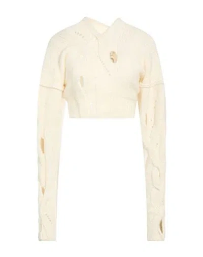 Halos Woman Sweater Off White Size Xs/s Alpaca Wool, Polyamide, Wool