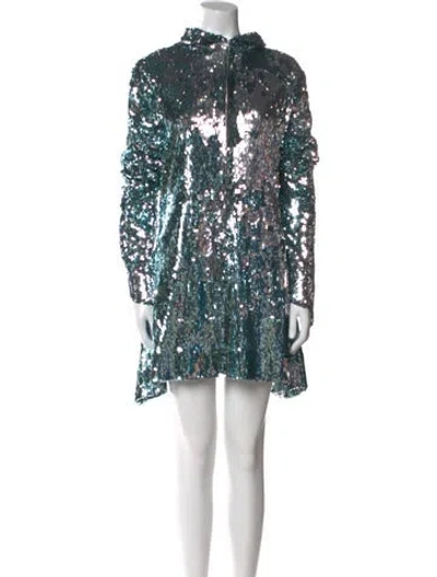 Pre-owned Halpern Printed Mini Dress