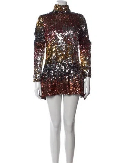 Pre-owned Halpern Printed Mini Dress