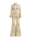 Halpern Woman Jumpsuit Gold Size 6 Polyester