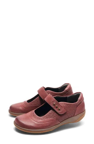 Halsa Footwear Women's Aloe Mary Jane Shoes In Dark Cherry