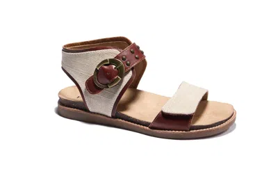 HALSA FOOTWEAR WOMEN'S BARI SANDAL IN COGNAC/NATURAL