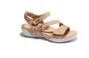 Halsa Footwear Women's Denia Ankle Strap Sandal In Cork