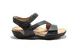 Halsa Footwear Women's Denia Ankle Strap Sandals In Black