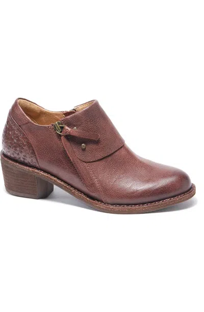 Halsa Footwear Women's Michelle Bootie In Dark Cherry In Red