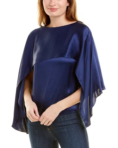 HALSTON HALSTON ADDILYN CHARMEUSE SILK-BLEND TOP
