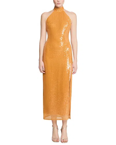 Halston Alva Sequin Midi Dress In Medallion