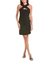 Halston Andie Stretch Crepe Bodycon Dress In Black