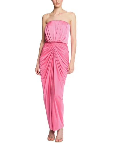 Halston Anneli Midi Dress In Pink