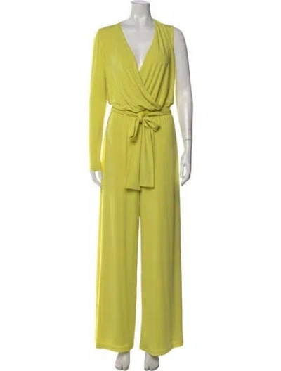 Pre-owned Halston Bateau Neckline In Green