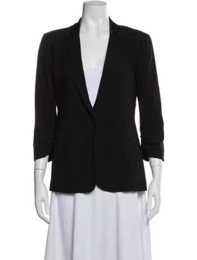 Pre-owned Halston Blazer In Black