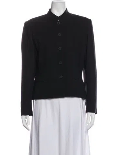 Pre-owned Halston Blazer In Black