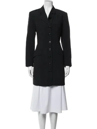 Pre-owned Halston Blazer In Blue