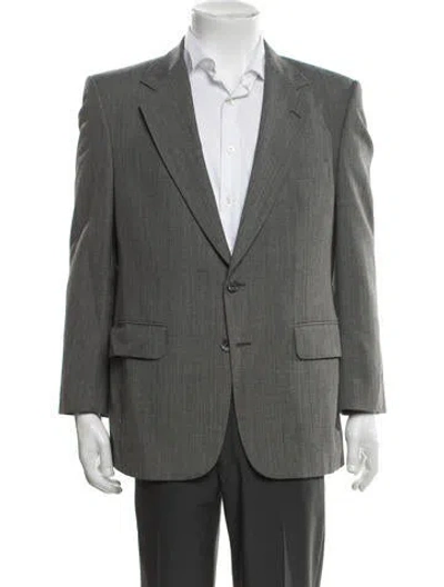 Pre-owned Halston Blazer In Grey