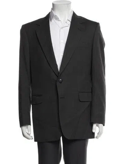 Pre-owned Halston Blazer In Grey