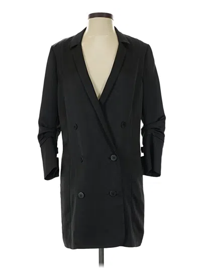 Pre-owned Halston Blazer Jacket In Black