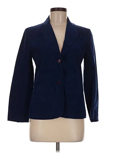 Pre-owned Halston Blazer Jacket In Blue