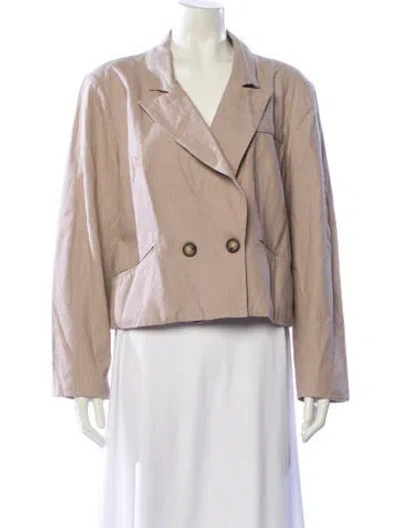 Pre-owned Halston Blazer In Neutral