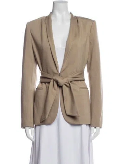 Pre-owned Halston Blazer In Neutral