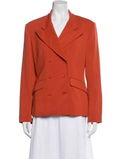 Pre-owned Halston Blazer In Orange
