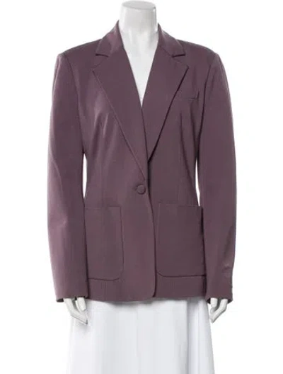 Pre-owned Halston Blazer In Purple