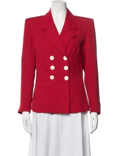 Pre-owned Halston Blazer In Red