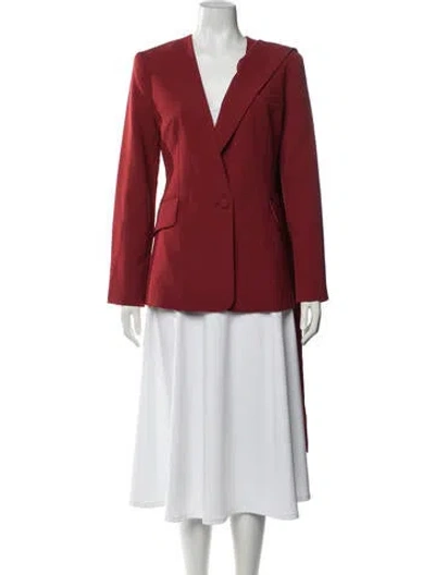 Pre-owned Halston Blazer W/ Tags In Red