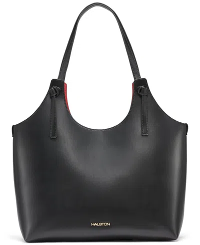 Halston Brooke Mini Tote Bag In Black