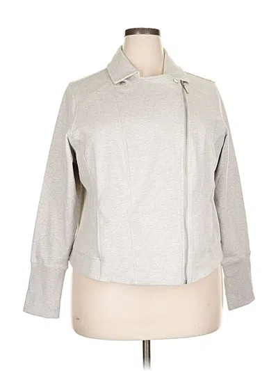 Pre-owned Halston Cardigan Sweater In Silver