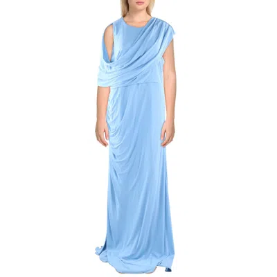 Halston Casi Womens Draped Formal Evening Dress