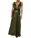 Halston Cassandra Gown In White