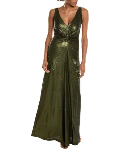 Halston Cassandra Gown In White