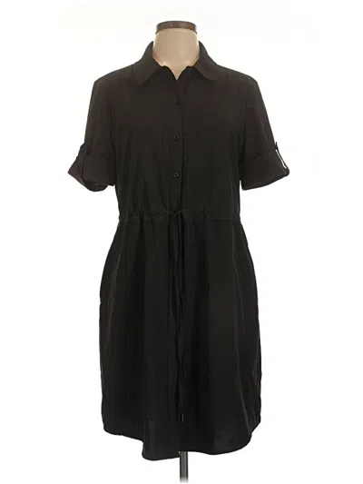 Pre-owned Halston Casual Dress In Black